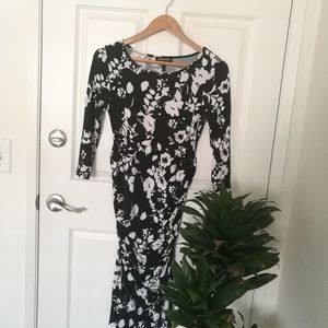 3/4 Sleeves Classic Maternity Dress